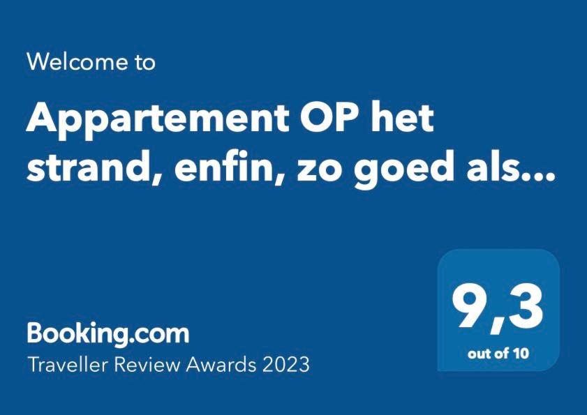Appartement Op Het Strand, Enfin, Zo Goed Als... Koksijde Zewnętrze zdjęcie